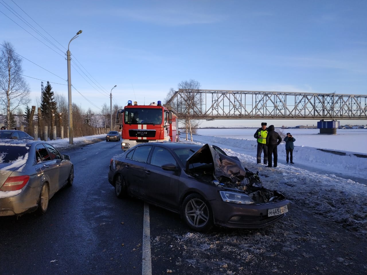 В ДТП в Архангельске пострадали 3 пассажира автобуса